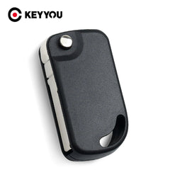 key blank KEYYOU For VW Volkswagen For Brazil Mark Replacement Flip Key Folding Remote Key Shell Blank Case Fit Uncut HU66 Blade No Button