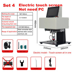Marking Machine Mini Metal Engraving Router Hand-held Pneumatic Electric Nameplate Marking Machine Touch-screen for Cylinder Frame Chassi Number