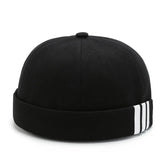 cotton hat Fashion Cotton Brimless Hat Men Women Retro Skullcap Melon Docker Cap Street Hip Hop Without Visor Summer Outdoor Beanie Gorras