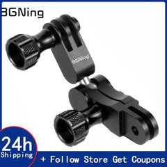 Camera mount adapter Aluminium 360 Degree Rotating Joint Adapter Mount for Gopro 13 12 XiaoYi SJCAM SJ4000 for Insta360 X4 OSMO Action Camera Stand