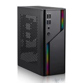 D32R Mini ITX Case, SFF Small Form Factor, Mini-Tower HTPC Computer Cases, Vented Panels 0.8mm SPCC PC Chassis