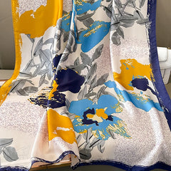 FABRIC SCARF Spring Scarf Women's Luxury Design Polyester Material Smooth Scarf Soft Shawl Beach