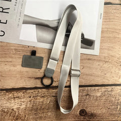 POLY LANYARDS Polyester Adjustable Webbing Lanyard Wrist Lanyard Gasket Hanging Neck Sling Multifunctional Mobile Phone Rope
