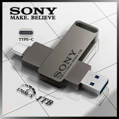 USB STICK 2TB SONY USB PenDrive High Speed Type C Flash Drive 1TB Metal Pendrive 512GB 256GB Portable Memoria USB Stick For Xiaomi Phone