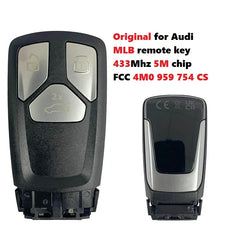 METAL CAR REMOOTE KEY FOR CAR USE CN008141 OEM MLB Uninitialized high configuration Blank key For Audi Q7 Remote OEM Smart Key 433Mhz 5M Chip 4M0959754CS