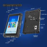 13.3IN RUGGED TABLET Intel i7-10510Y 16GB/256GB Rugged Win10 Tablet - IP68 Waterproof | 4G LTE + RJ45/RS232/HDMI | Barcode Scanner