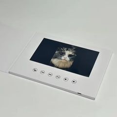 video brochure 7 inchs Birthday Video Book Card 4GB Lcd Invitation Gift Music Greeting Card Upload Videos Photos Wedding Invite Digital frame