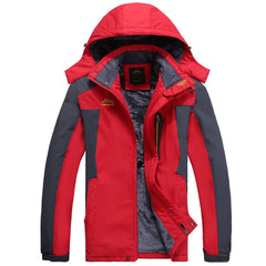 Men's Plush Warmth Fashion Jacket Autumn Winter Travel Sports Comfortable Coat Outdoor Mountaineering Ski Breathable Outerwear