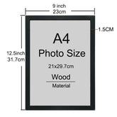 CERTIFICATE PHOTO FRAME 1/2/3pcs Wood Picture Frame A4 8X12in Honors Certificate Document Frame Wooden Photo Frame for Wall Hanging Desktop Disply