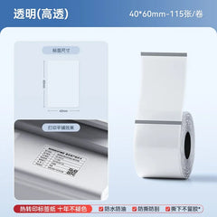 PAPER HEAT TRASFERS Niimbot M2/M3 Transparent Label Self-adhesive Heat Transfer Printing Paper Waterproof Tear-resistant Clear Sealing Stickers