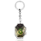 NECKLACE,KEYCHAIN 2pcs Magic Horcrux of Salazar Slytherin's Locket Pendant Necklace Keychain Cosplay Jewelry For Men Women Kids Fans