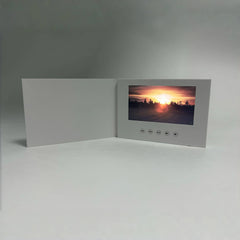 video brochure 7 inchs Birthday Video Book Card 4GB Lcd Invitation Gift Music Greeting Card Upload Videos Photos Wedding Invite Digital frame