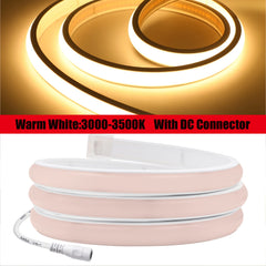 LED LIGHT 12V 24V 320Leds/M COB Neon Strip Waterproof 3000K 4000K 6000K Home Decor High Brighter Flexible Ribbon Rope LED Light 0.5M-20M