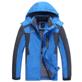 Men's Plush Warmth Fashion Jacket Autumn Winter Travel Sports Comfortable Coat Outdoor Mountaineering Ski Breathable Outerwear