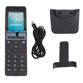 IP Phone 4G LTE Cordless Phone Portable Wifi 2.4in Color Screen Desktop Phone for Dect VoIP Black