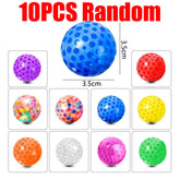 3.5cm Squeeze Ball Soft Rubber Grape Ball Stress Relief Party Favors Kids Boy Girl Birthday Party Supplies Gifts 5/10/15/20Pcs
