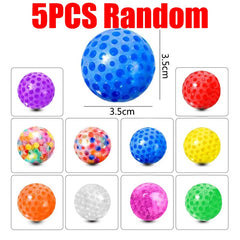 3.5cm Squeeze Ball Soft Rubber Grape Ball Stress Relief Party Favors Kids Boy Girl Birthday Party Supplies Gifts 5/10/15/20Pcs