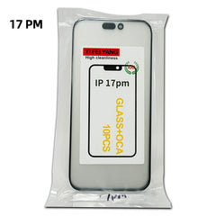 GLASS CELLPHONE SCREEN 1:1 original hole, Glass + OCA Screen Touch Panel for iphone 17 ,17 Air,17 Pro ,17 Pro Max Glass+OCA Ori quality