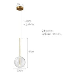 glass lamp shade Modern Glass Shade Pendant Light for Dining Room Ceiling, Bedroom & Kitchen, Dimmable Hanging Lamp (Single/Multi)