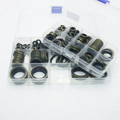 IRON GASKET Seal Washer M5 M6 M8 M10 M12 M14 M16 to M24 High Pressure Hydraulic Pipe Seal Pad Rubber Metal Shim NBR Metal Seal Gasket Oring