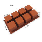 SILICONE SLEEVE SAMPLE Silicone Mold Pastry 3D Cake Design Mini Cupcake Mousse Muffin Heart Bubble Square Baking Mold