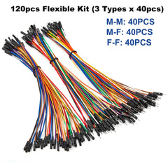 plastic cable FOR connect Dupont Cable Ribbon Jumper Wire Kit 10cm 20cm 30cm Male Female 24AWG Copper Line Set for DIY Arduino Breadboard PCB