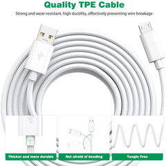 PLASTIC USB CABLE FOR CHARGING 1m/5m/8m/10m/12m/14m Micro USB Extension Fast Charging Cable For Xiaomi Camera Android Smart Phone USB Extended Charging Cord