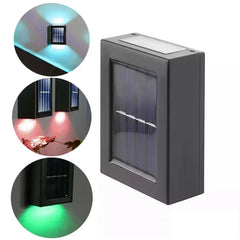 Ceramics +PC LED lamp for Household lighting Solar Up and Down Spot Lights Outdoor, Street Wall Light Lamp Solar Powered Sunlight Waterproof Solar Lamp Garden Decorative