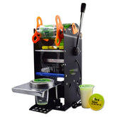 WY802F Manual Cup Sealing Machine Plastic or Paper Bubble Tea Cup Sealer 220V 110V