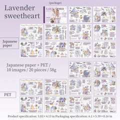 STICKER BOOK Yoofun 20 Sheets Kawaii Character Sticker Book Early Summer Sweetheart Girl Creative DIY Journal Material Collage Stickers