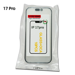 GLASS CELLPHONE SCREEN 1:1 original hole, Glass + OCA Screen Touch Panel for iphone 17 ,17 Air,17 Pro ,17 Pro Max Glass+OCA Ori quality