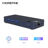 POCKET PC MOREFINE M10 Mini PC AlderLake N150 Portable Computer LPDDR5 12GB 512GB Windows11PRO SATA SSD 1000M Pocket Pc Gaming Computer