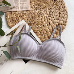 WOMEN'S UNDERWEAR USE FOR WEARING Cotton Bra Women's Tube Top Female Crop Top Underwear Comfort Bralette Sexy Lingerie Wirefree Bra Student Wrapped Chest Bandeau