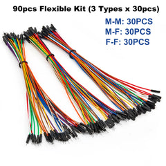 plastic cable FOR connect Dupont Cable Ribbon Jumper Wire Kit 10cm 20cm 30cm Male Female 24AWG Copper Line Set for DIY Arduino Breadboard PCB