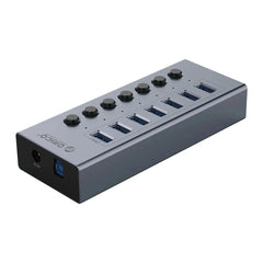 usb hub ORICO Powered USB Hub Splitter Socket with Multi USB 3.0 Port Slot Plug On-Off Key Switch Dock Power Strip Adapter for PC Lapto