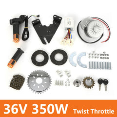 CONVERSION KIT 36V 350W Bike Conversion Kit Left Side Drive Motor Hub Diameter Less Than 36mm -Twist