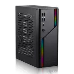 D32R Mini ITX Case, SFF Small Form Factor, Mini-Tower HTPC Computer Cases, Vented Panels 0.8mm SPCC PC Chassis