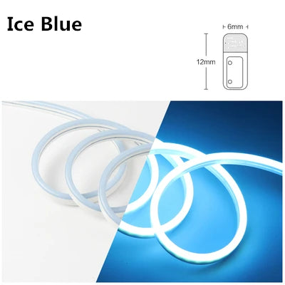 SILICONE LED SHEET LIGHT KIT 12V Led Neon Strip Lights Flex Tape Ribbon Lamp Rope Waterproof Silicone Tube Bar 1cm 1led Cut DIY Ad Sign Board Billboard