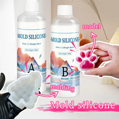 Silicon module DIY Silicone Mold Making AB 1:1 Liquid Rubber Silicona Liquida Para Mold Fast Curing Mold Making Silicone Kit Cured 200g 500g