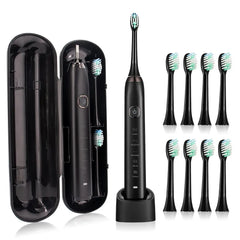 ELECTRIC TOOTHBRUSH Sonic Electric Toothbrush Smart Ultrasonic Dental Teeth Whitening Rechargeable Adult Tooth Brush Sarmocare S100 With8 Brush Head