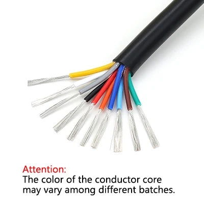 POWER CABLES 2-10m UL2464 Multi-Core Wire 30 28 26 24 22 20 18 16 14AWG/2 3 4 5 6 7 8 9 10Cores Channel Audio Power Cable Sheathed Wires