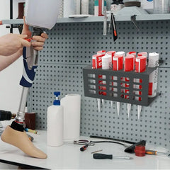 caulking tube rack wall mounted caulk tube holder for 11 tubes space-saving caulking tools storage workshop sealant organizer