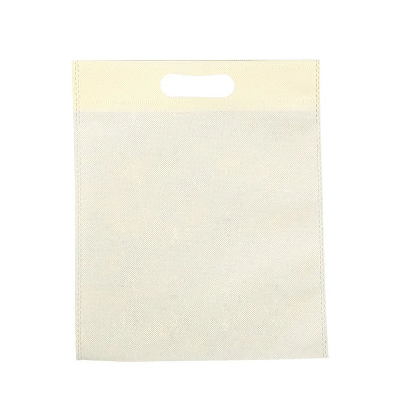 100% POLYESTER SMALL BAG WITH PACKAGING 10/20PCS Nonwoven Shopping Bag With Handle  Gift Bag Customized LOGO Reusable Flat Tote Bag Corporate Promotional Packaging Bag
