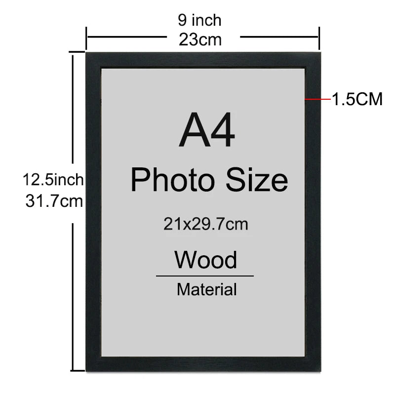 CERTIFICATE PHOTO FRAME 1/2/3pcs Wood Picture Frame A4 8X12in Honors Certificate Document Frame Wooden Photo Frame for Wall Hanging Desktop Disply