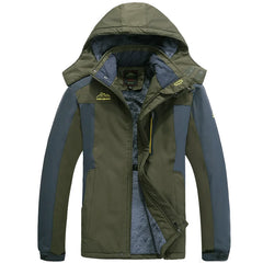 Men's Plush Warmth Fashion Jacket Autumn Winter Travel Sports  Comfortable Coat Outdoor Mountaineering Ski Breathable Outerwear