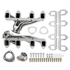 METAL EXHAUST PIPE AP03 Stainless Steel Shorty Exhaust Header Kit for Ford Big Block FE 330 360 390 428