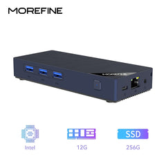POCKET PC MOREFINE M10 Mini PC AlderLake N150 Portable Computer LPDDR5 12GB 512GB Windows11PRO SATA SSD 1000M Pocket Pc Gaming Computer