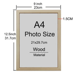 CERTIFICATE PHOTO FRAME 1/2/3pcs Wood Picture Frame A4 8X12in Honors Certificate Document Frame Wooden Photo Frame for Wall Hanging Desktop Disply