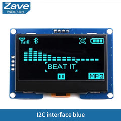 LCD DISPLAY 2.42" 2.42 inch OLED Display Module 128x64 LCD HD Screen Module SSD1309 7 Pin SPI/IIC I2C Serial Interface for Arduino UNO R3