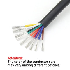POWER CABLES 2-10m UL2464 Multi-Core Wire 30 28 26 24 22 20 18 16 14AWG/2 3 4 5 6 7 8 9 10Cores Channel Audio Power Cable Sheathed Wires